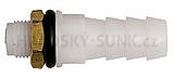 Vývod z nádoby-kanystru, závit M10/prům. 9 mm