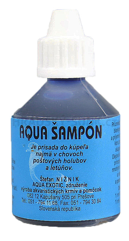 AQUA ŠAMPÓN - do koupele pro poštovní holuby- modrý