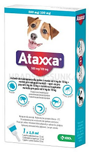 Ataxxa Spot-on Dog M 500mg/100mg 1x1ml,  EXPIRACE 02/2026