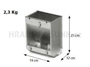 Zásobník k venkovnímu zavěšení 19 cm dvoukomorový