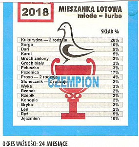 Závodní směs pro mladé TURBO  2018 / 20 kg