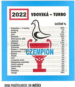 Vdovská směs Turbo  2022  / 20 kg - skladem 1 ks